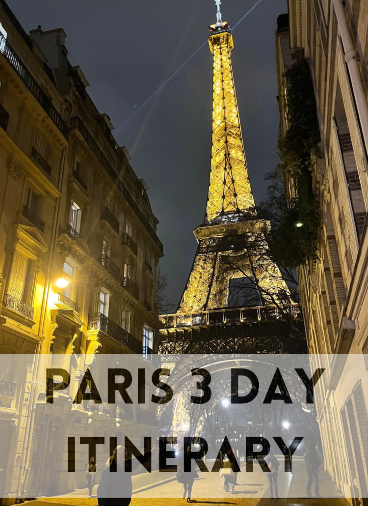 Paris 3 Day Itinerary